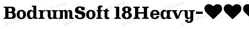 BodrumSoft 18Heavy字体转换